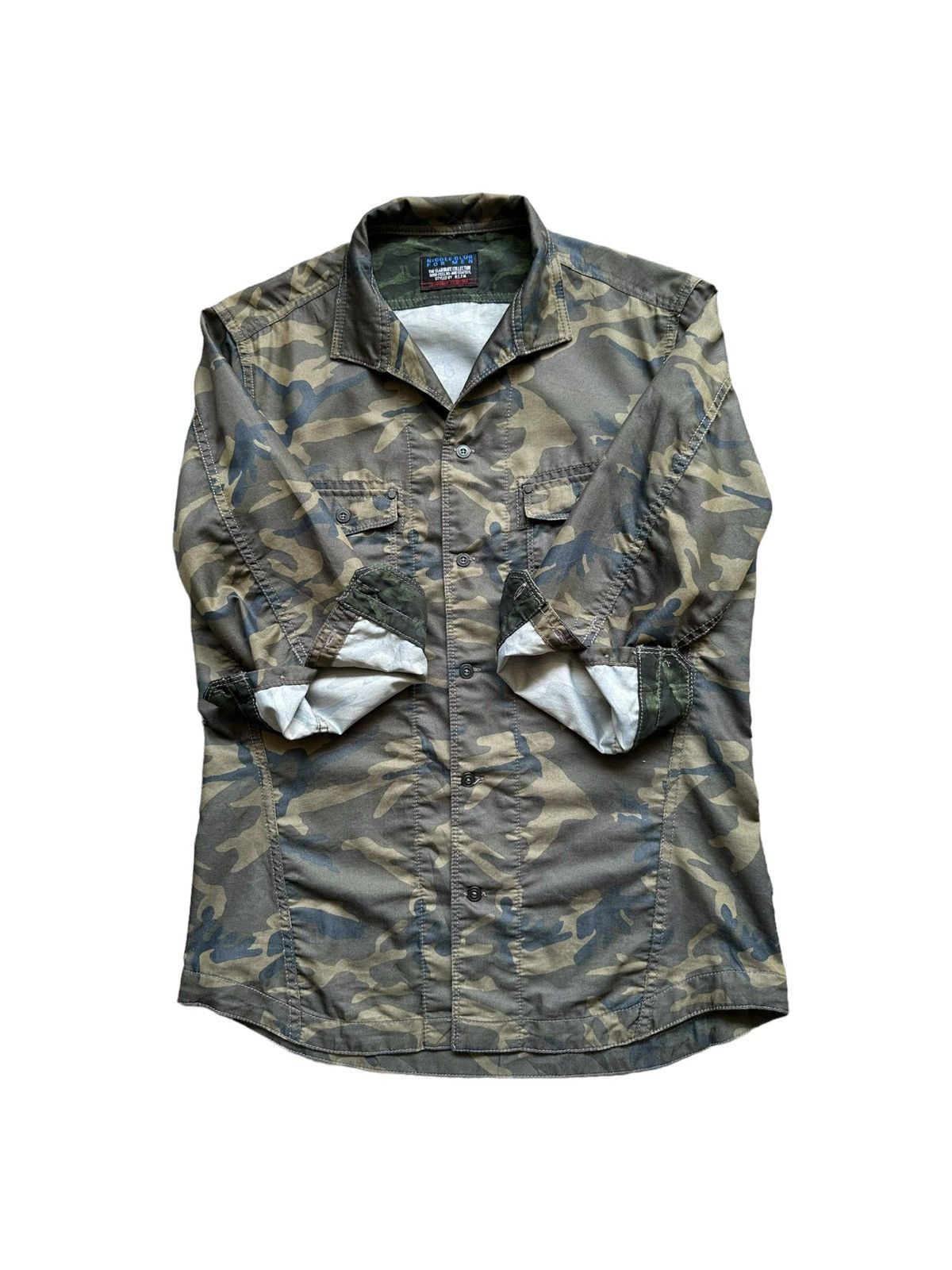 Nicole Club × Tornado Mart × Yasuyuki Ishii 2000's Nicole Club camo military shirt Size US M / EU 48-50 / 2 - 4 Thumbnail