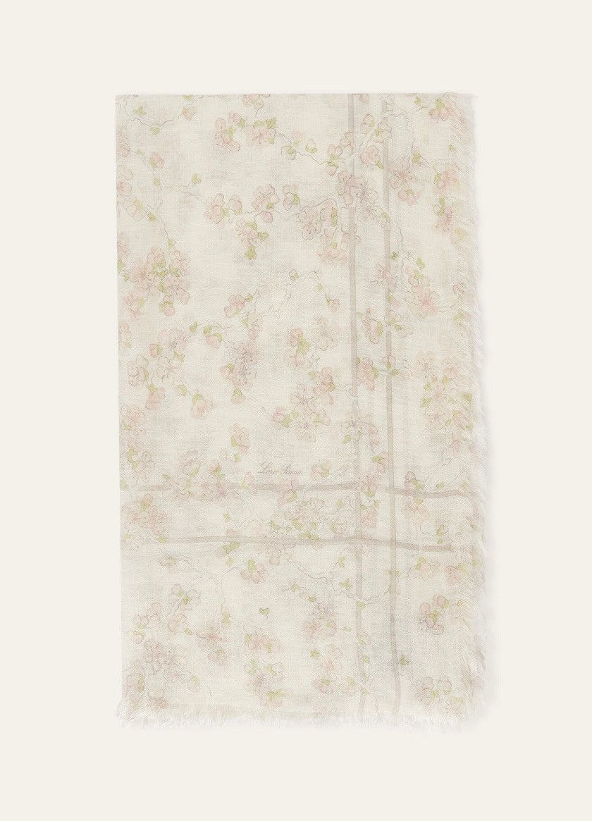 Loro Piana o1srvl11e0325 FAN9560 Size: OS / Silk Scarf in Multicolor Size ONE SIZE - 1 Thumbnail