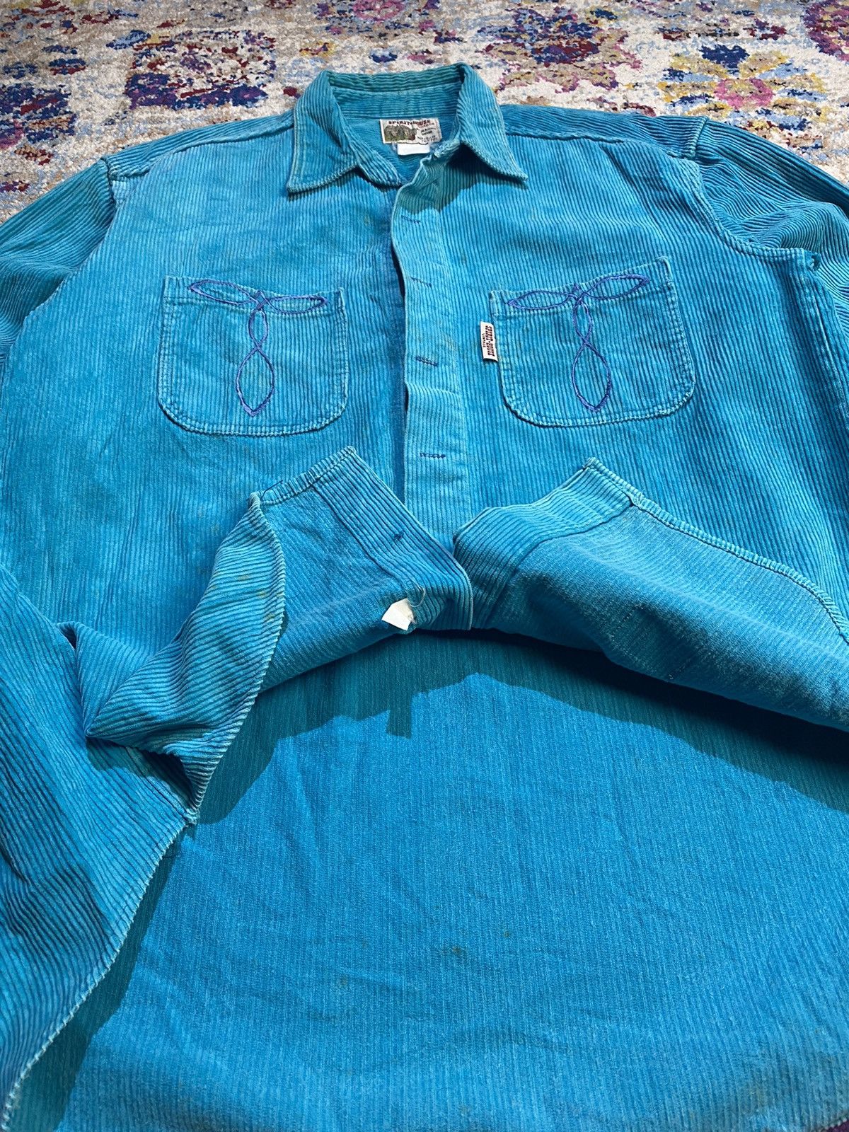 Cowboy Equipment × Vintage VINTAGE 80s SPIRIT-HOUSE VINTAGE DUX CO LTD CORDUROY SHIRTS Size US L / EU 52-54 / 3 - 5 Thumbnail