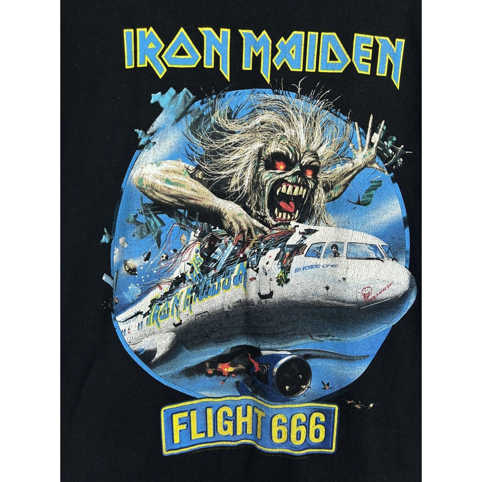 Band Tees 00s Vintage 2009 Iron Maiden Flight 666 Short Sleeve Tee Size US S / EU 44-46 / 1 - 2 Thumbnail