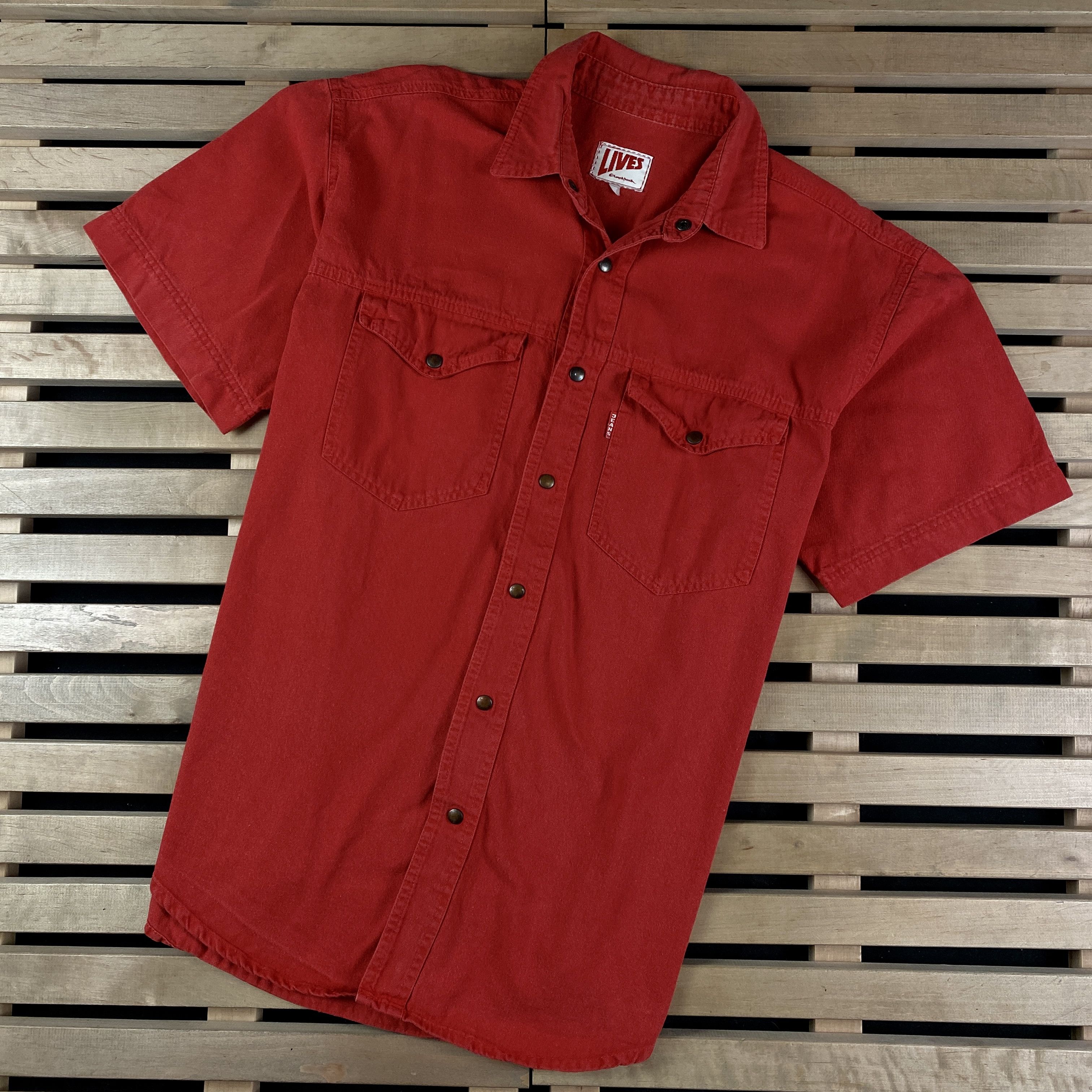 Levi's × Levi's Vintage Clothing × Vintage Mens Shirt Short Sleeve Levis Vintage Size XL Size US XL / EU 56 / 4 - 1 Thumbnail