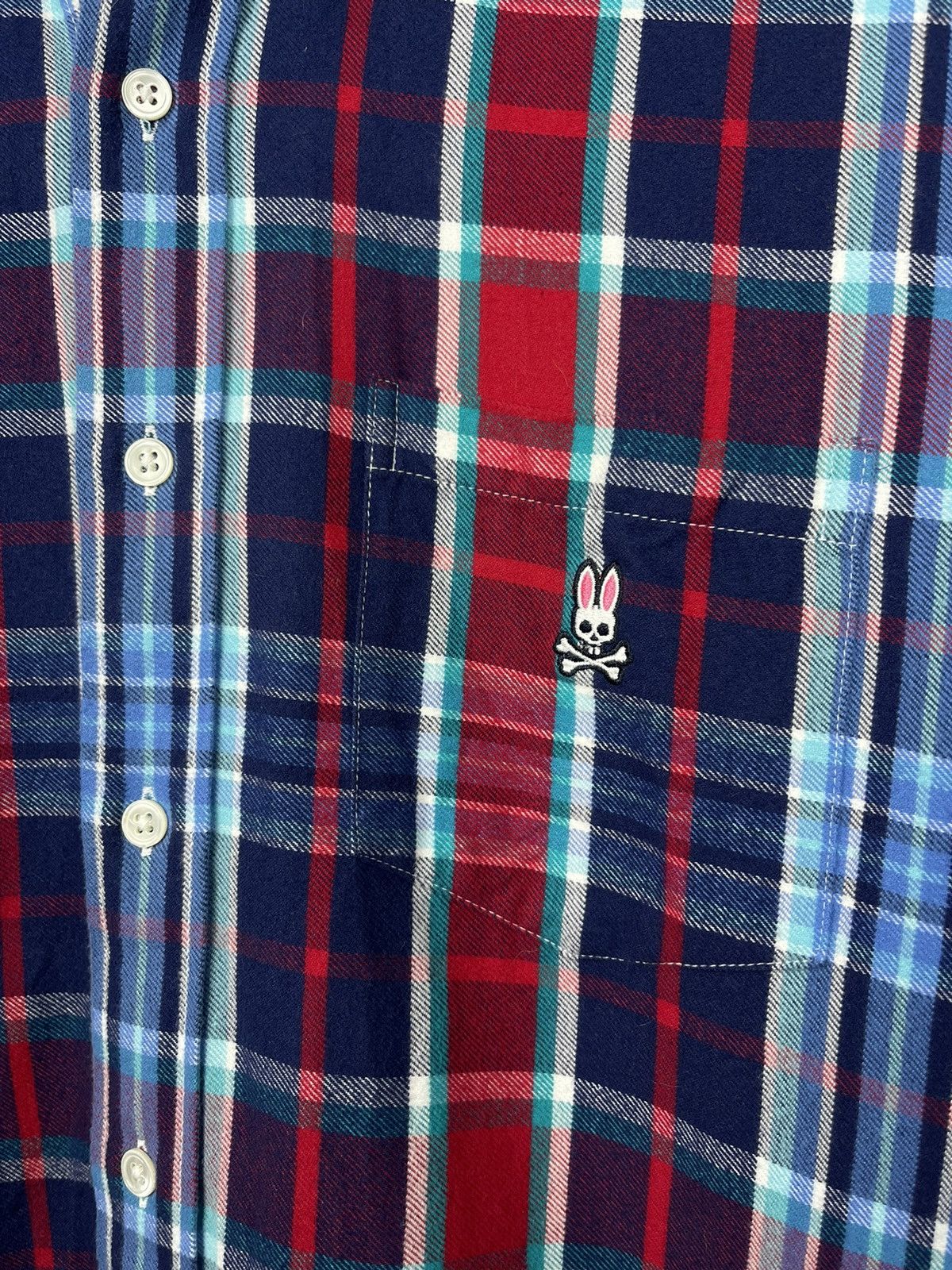 Psycho Bunny Psycho Bunny Single Needle Flannel Long Sleeve Shirt Men’s L Size US L / EU 52-54 / 3 - 9 Thumbnail