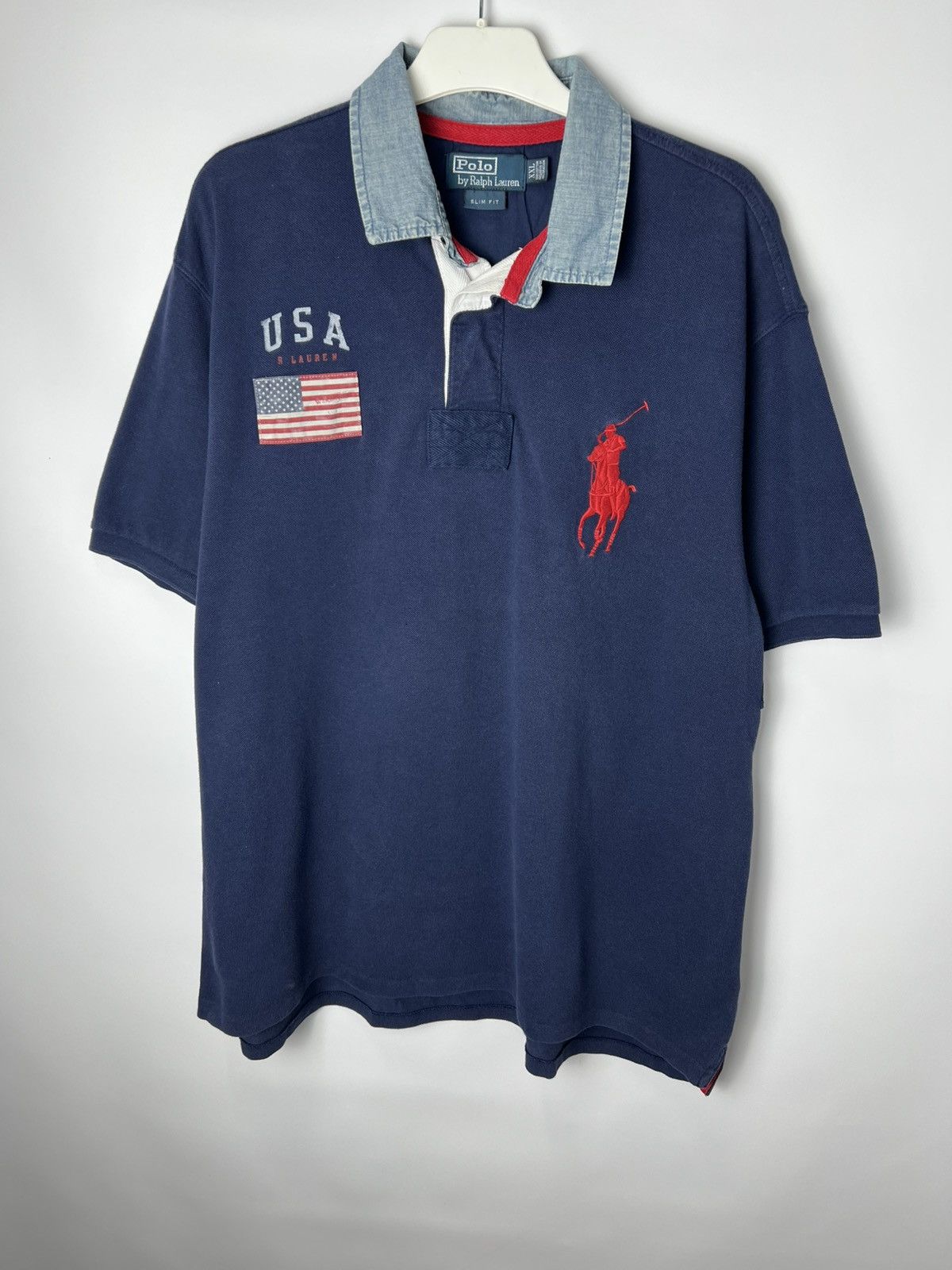 Polo Ralph Lauren Chief Keef Polo Ralph Lauren vintage navy USA big pony Size US XXL / EU 58 / 5 - 1 Thumbnail