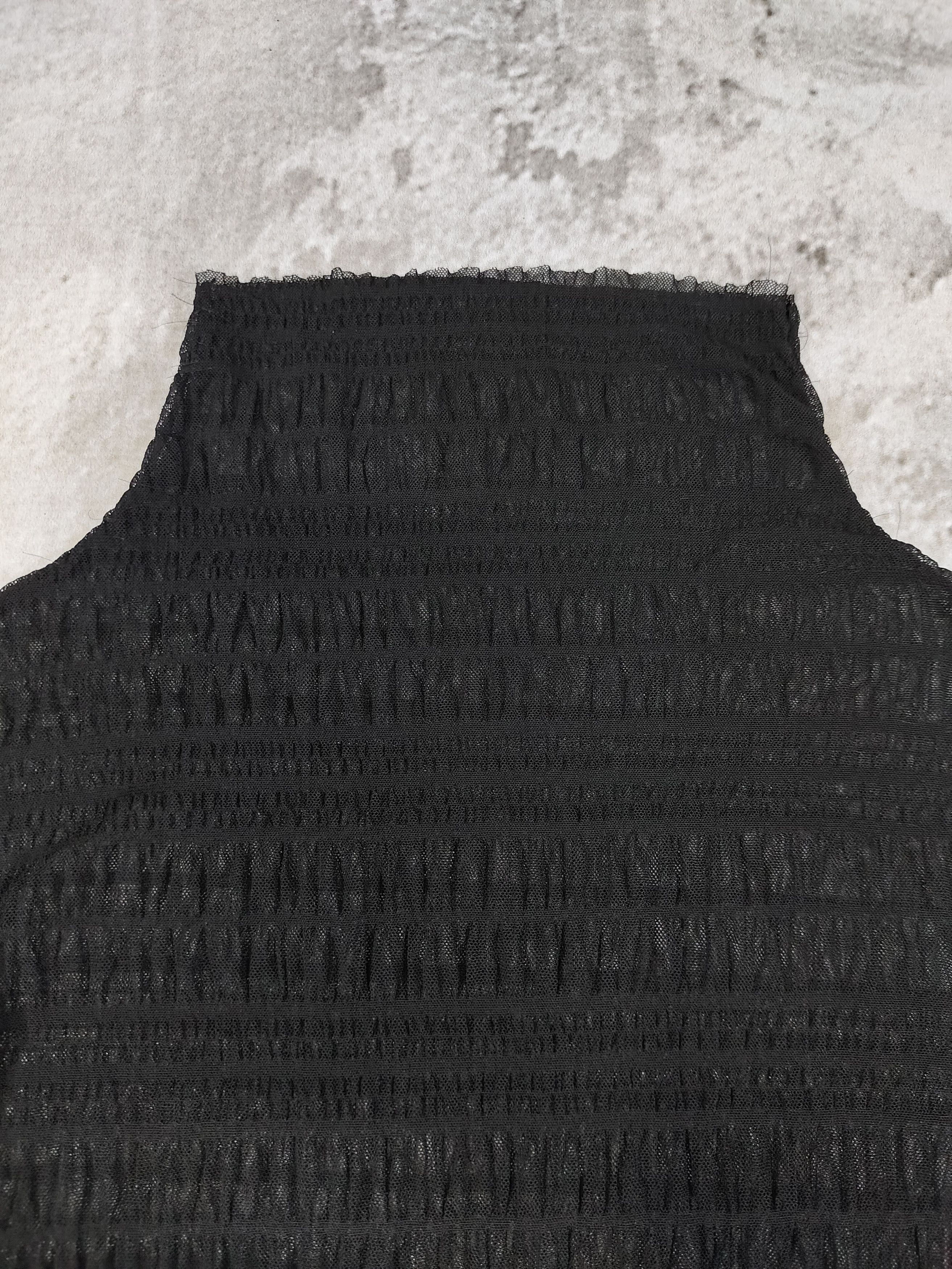 Japanese Brand Libby&Rose- Gothic Sheer Wrinkle Textured Layering Top Size L / US 10 / IT 46 - 7 Thumbnail