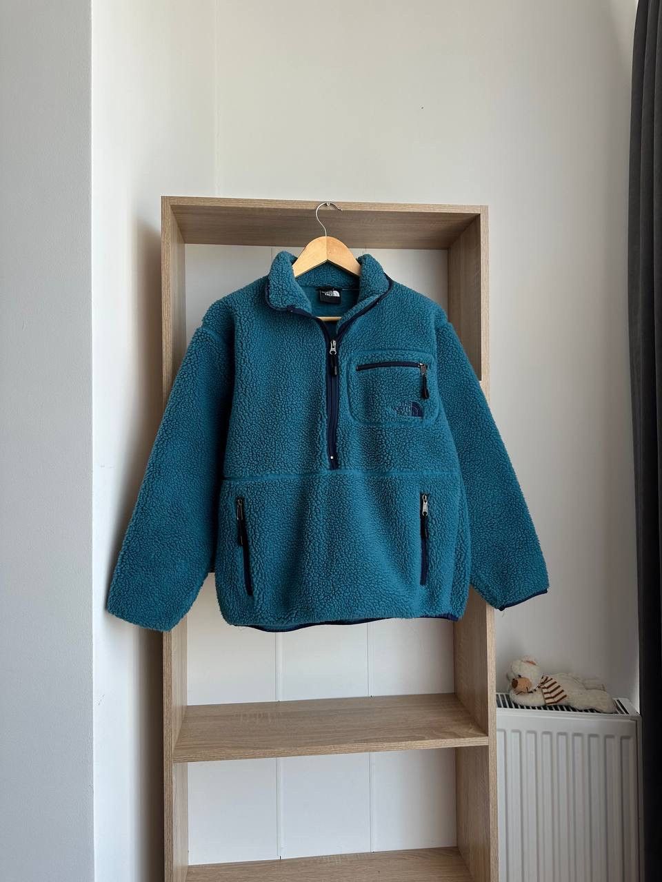 The North Face × Vintage Vintage The North Face Fleece Blue Big Logo Jacket Size US S / EU 44-46 / 1 - 9 Thumbnail