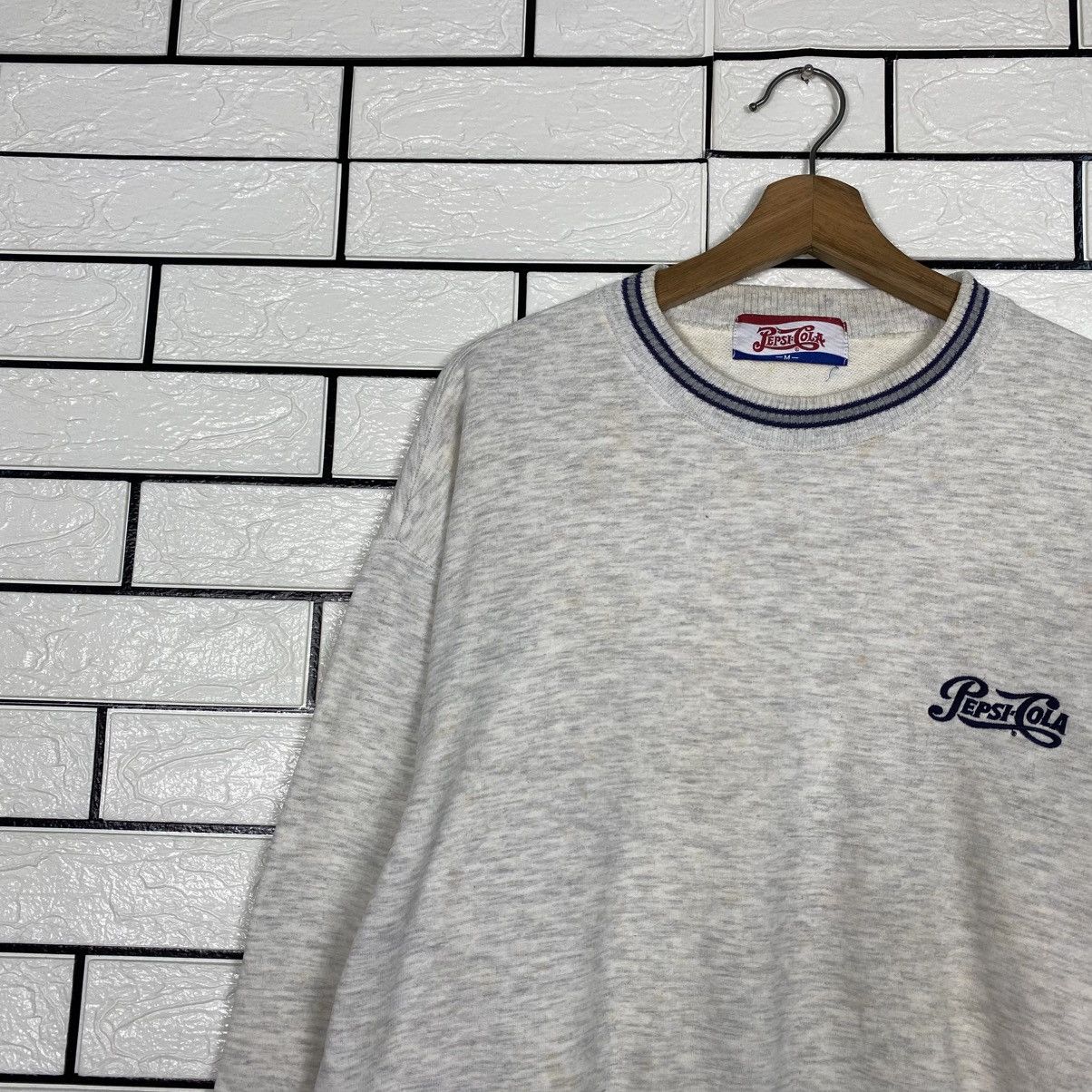 Vintage 📌Vintage Sweatshirt PepsiCola Big Logo Crewneck Size US M / EU 48-50 / 2 - 8 Thumbnail