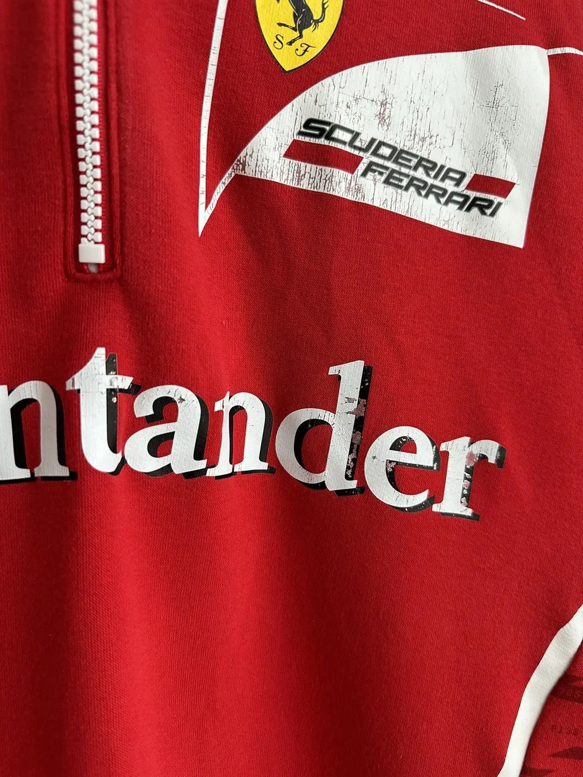 Ferrari × Vintage Vintage Ferrari Racing Rugby Sweatshirt Red Formula Uno Size US L / EU 52-54 / 3 - 14 Thumbnail
