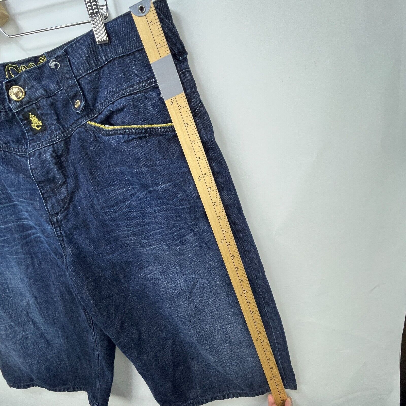 Coogi × Vintage Vintage Y2K Coogi Baggy Denim Jean Shorts 40 HipHop Wide Leg Size US 40 / EU 56 - 11 Thumbnail