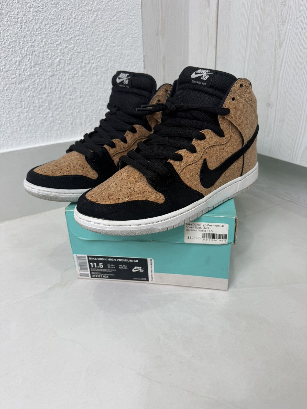 Nike Nike Dunk High Premium SB 'Cork' Size 11.5 - Used Size US 11.5 / EU 44-45 - 1 Thumbnail