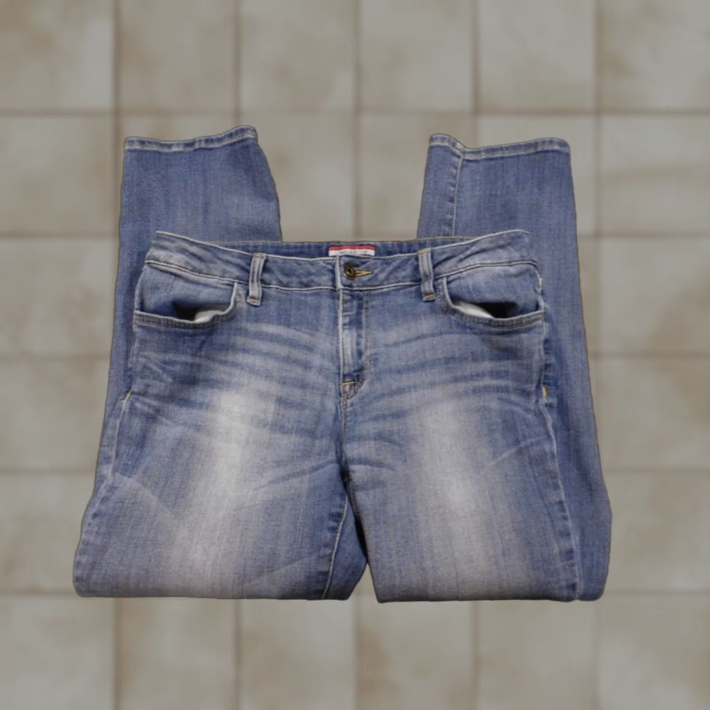Tommy Hilfiger Tommy Hilfiger Jeans Womens 8 Crop Denim Blue Regular Inseam 25 in Zip Zipper Cotton Blend Size 24" / US 00 / IT 34 - 1 Thumbnail