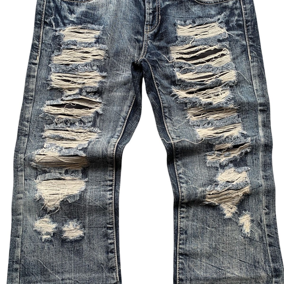 Le Grande Bleu (L.G.B.) Riot Spicy Denim LGB GOA ifsixwasnine Flared Jeans Size US 31 - 3 Thumbnail