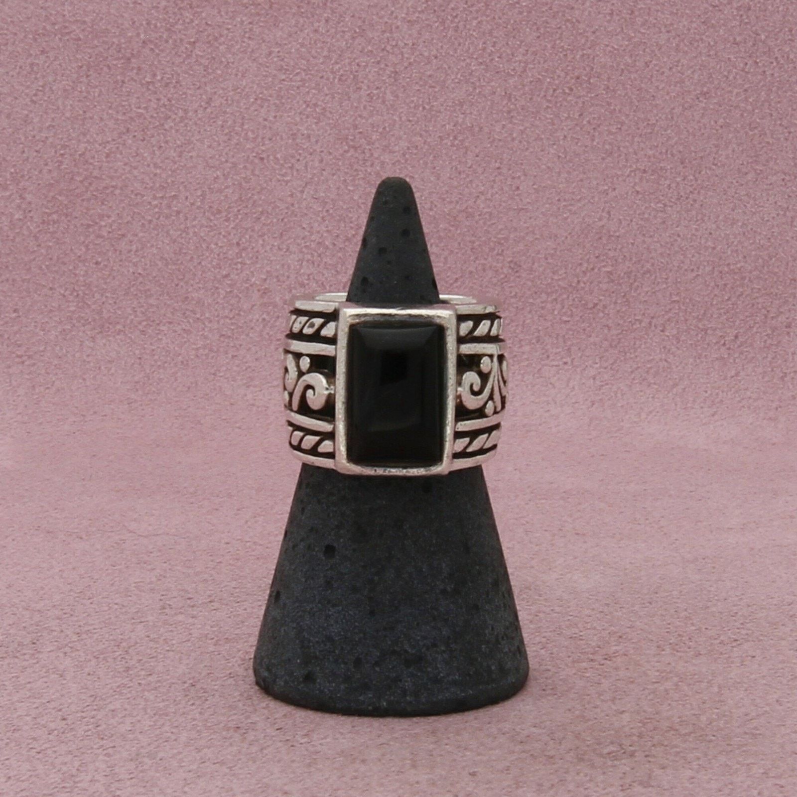 Sterling Silver silpada sterling silver onyx filigree scroll ring size 5.75 Size ONE SIZE - 3 Thumbnail