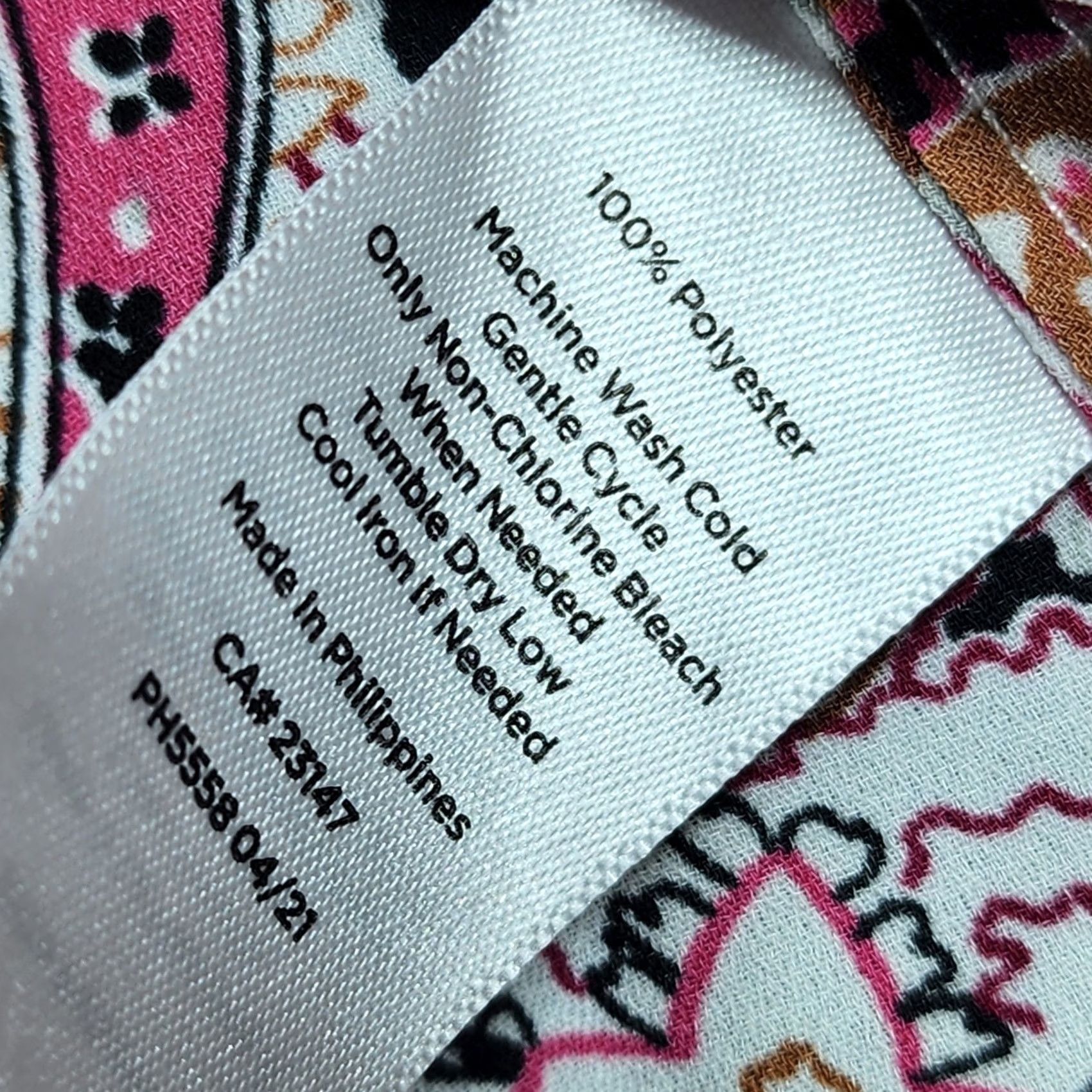 Talbots Talbots Womens Top Large Petite Pink Paisley Lightweight Button Up Office Artsy Blouse Long Sleeve Button Collar Petites Women Size L / US 10 / IT 46 - 6 Thumbnail
