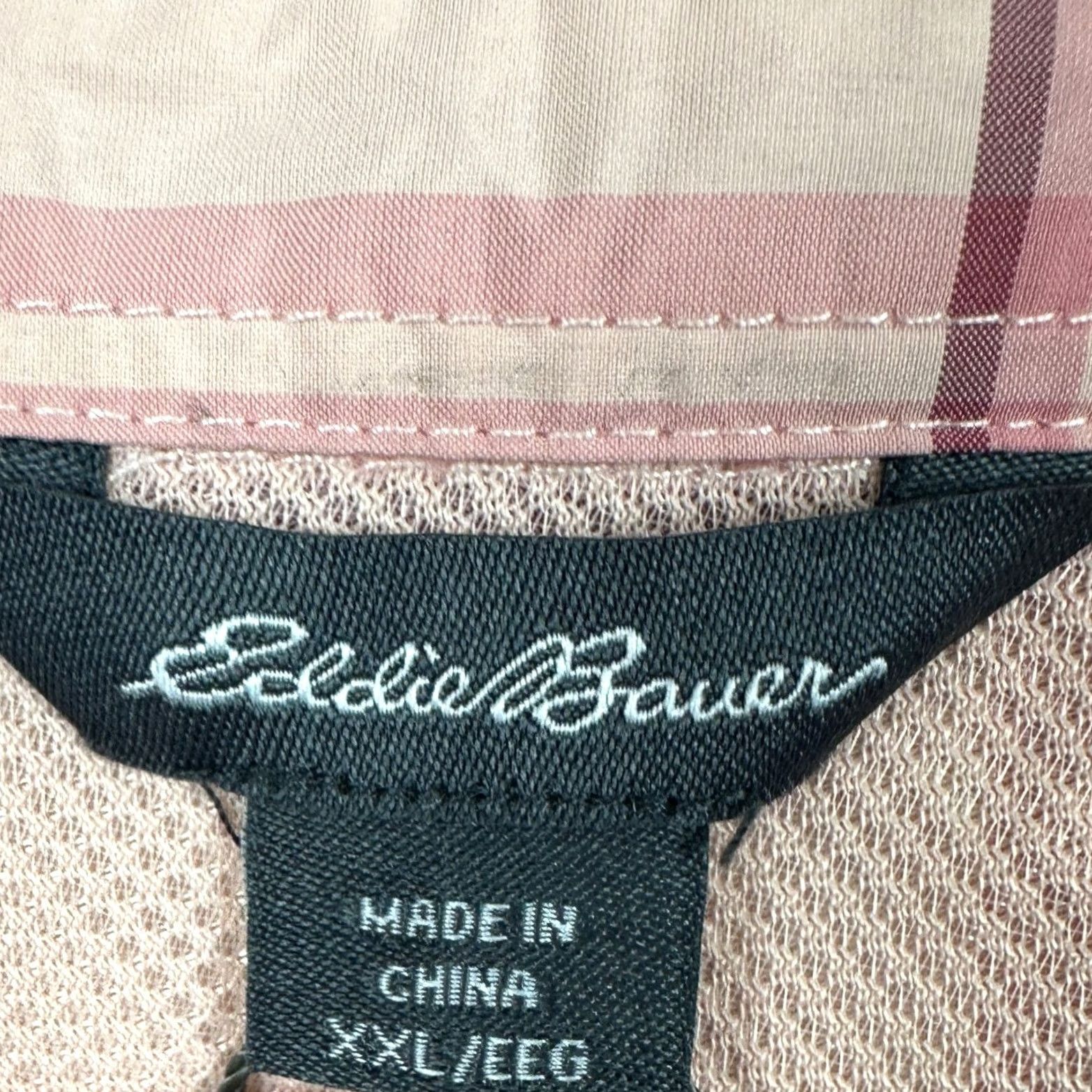 Eddie Bauer Eddie Bauer Pink Plaid Shirt Button-Up Short Sleeve 2XL Men Outdoor Casual Travel Pocketed Nylon Polyester Nylon Breathable Size US XXL / EU 58 / 5 - 3 Thumbnail