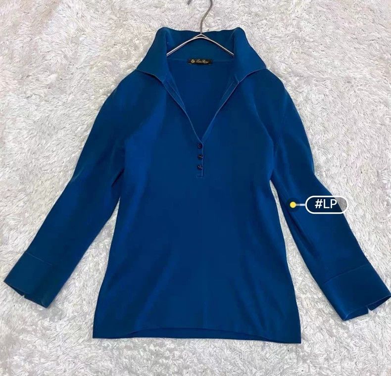 Loro Piana LORO PIANA Cashmere knitted Polo shirt Size XS / US 0-2 / IT 36-38 - 2 Thumbnail