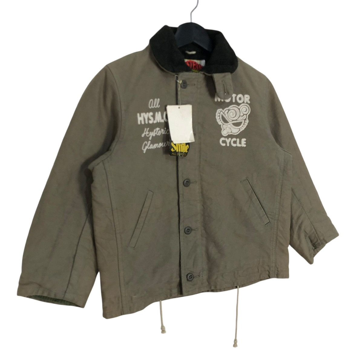 Hysteric Glamour Vintage Hysteric Glamour Canvas Jacket Sun Faded For Kids Size US S / EU 44-46 / 1 - 2 Thumbnail