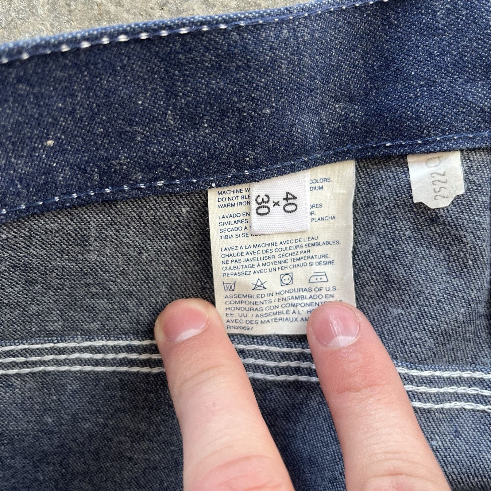 Dickies Vintage Dickies Dark Wash Denim Carpenter Jeans Size 38 X 30 Size US 38 / EU 54 - 6 Thumbnail