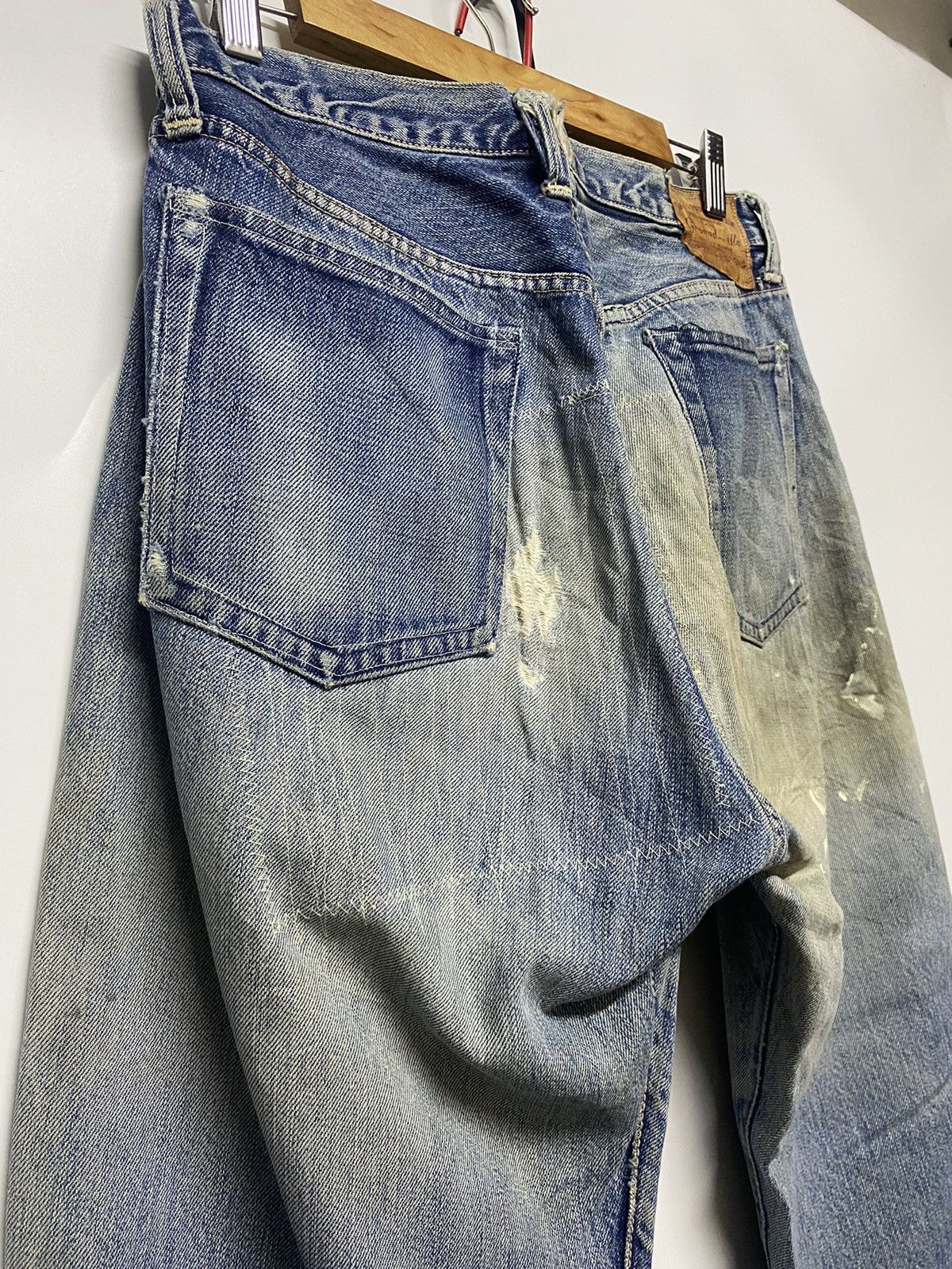 Japanese Brand × Vintage Vintage Ground-Alls Japanese Brand Distressed Denim Jeans Size US 30 / EU 46 - 11 Thumbnail