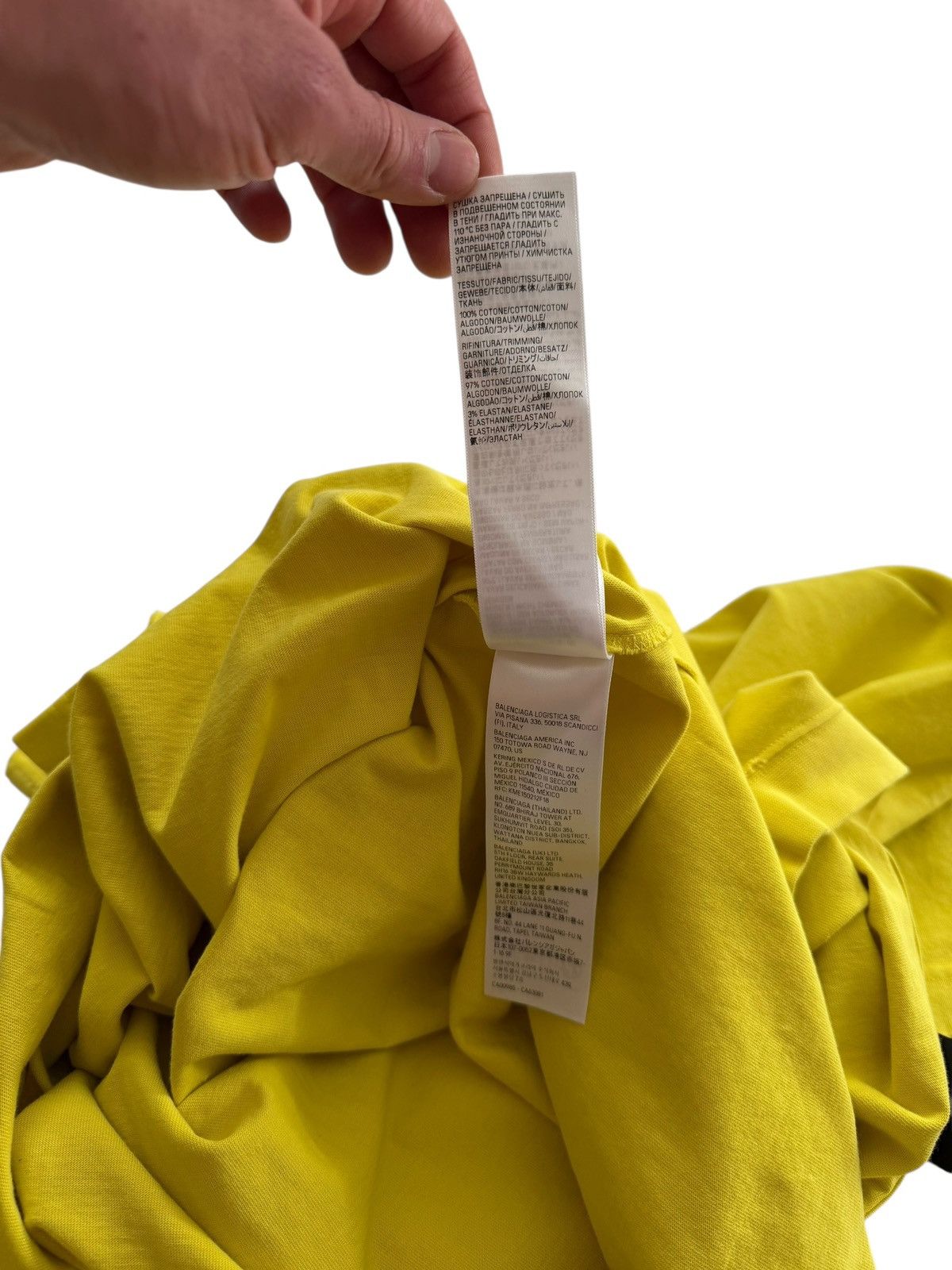 Balenciaga Surfer Athletic Halo Logo Yellow Shirt Size US XL / EU 56 / 4 - 8 Thumbnail