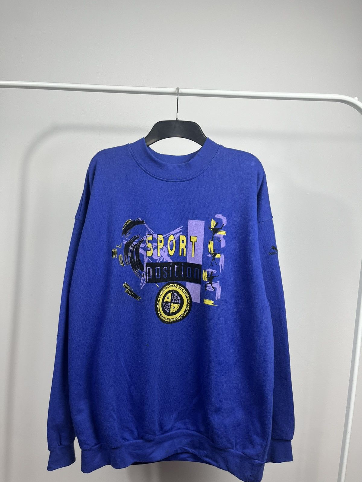 Puma Vintage Puma Sport Position Sweatshirt Blue Bulgaria Size US L / EU 52-54 / 3 - 2 Thumbnail