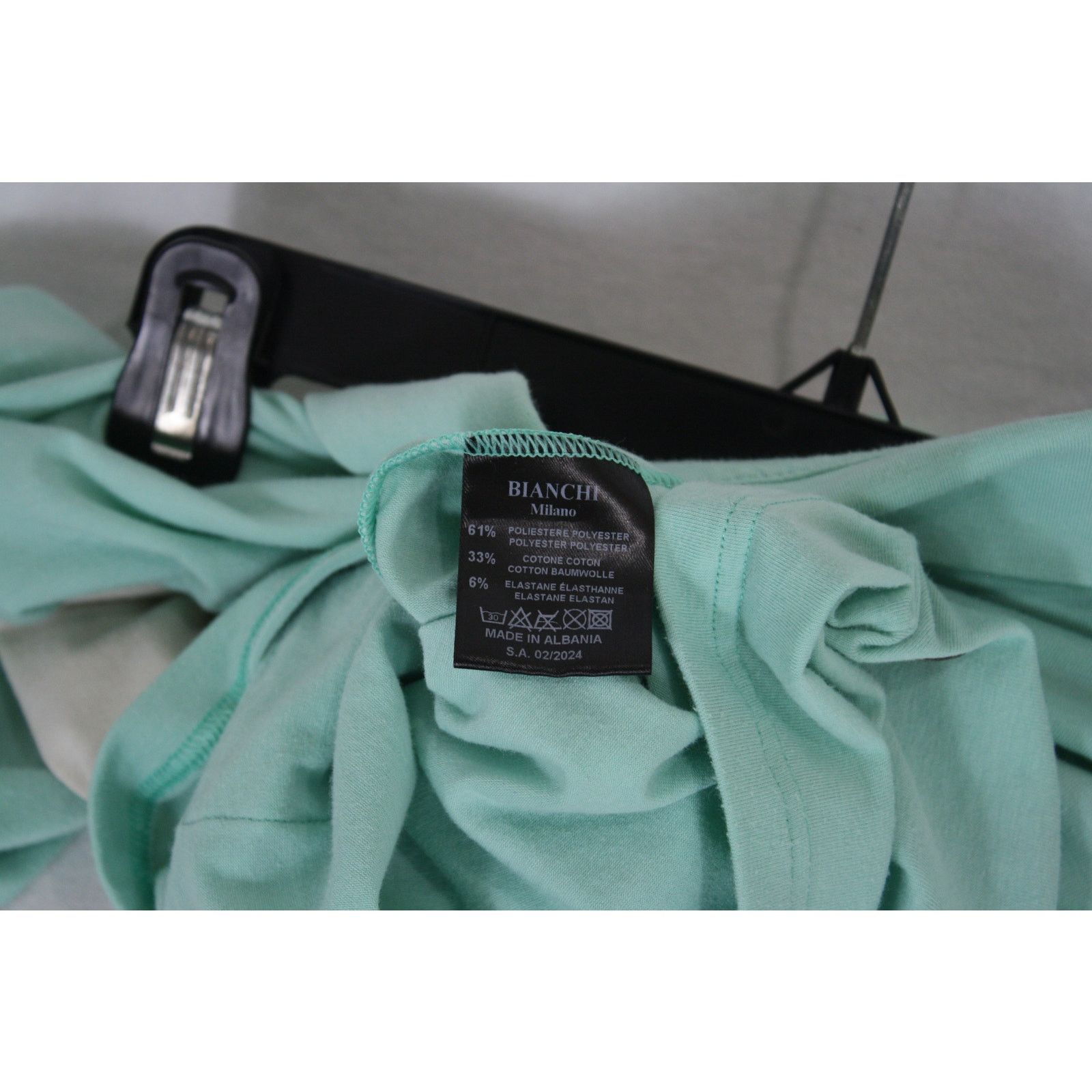Vintage Vintage Bianchi Tri-Blend Thin Polo Cycling Shirt Jersey Size US M / EU 48-50 / 2 - 7 Thumbnail