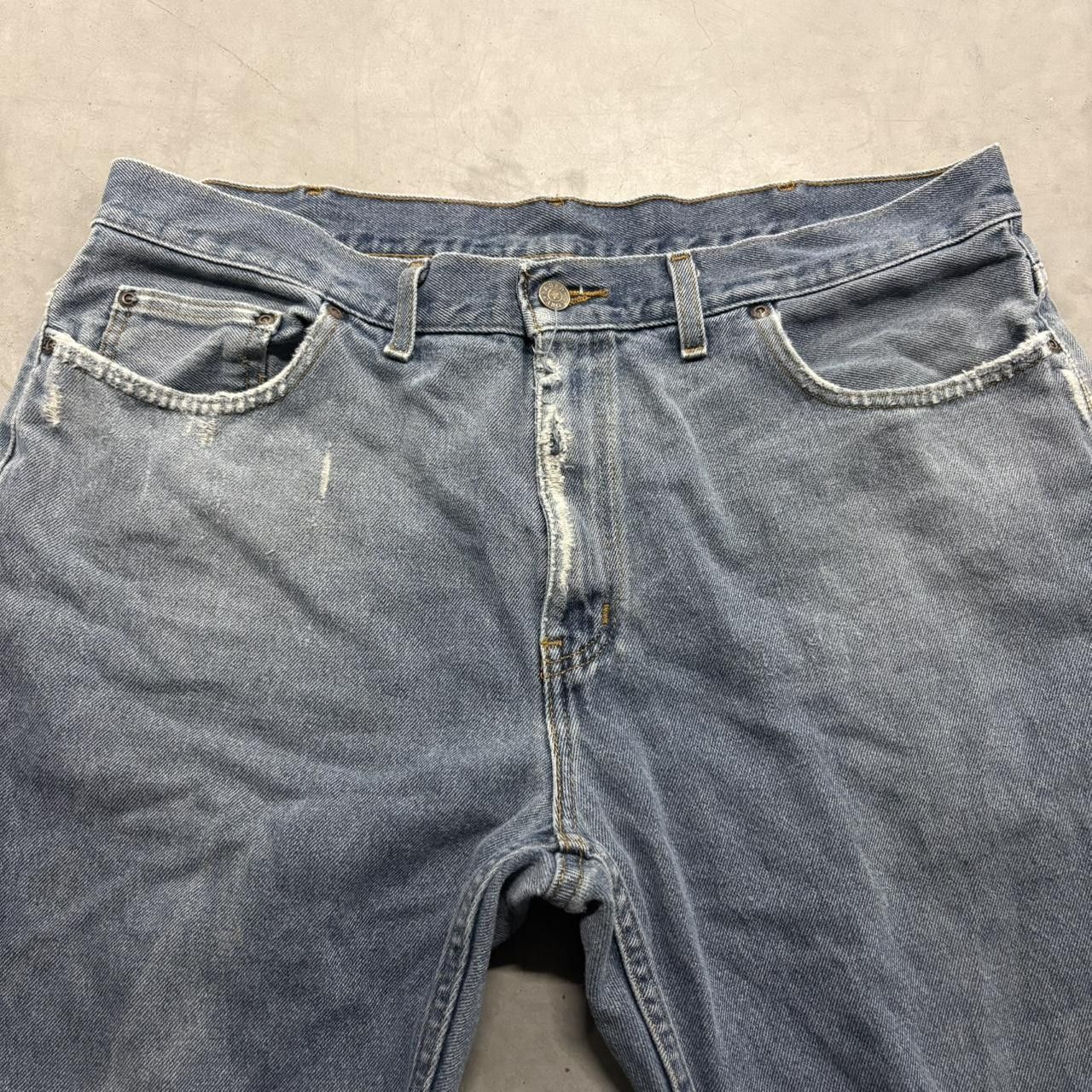 Vintage Crazy Vintage Y2K/2000s Super Baggy Streetwear Skater Medium Blue Wash Denim Jeans! Size US 38 / EU 54 - 4 Thumbnail