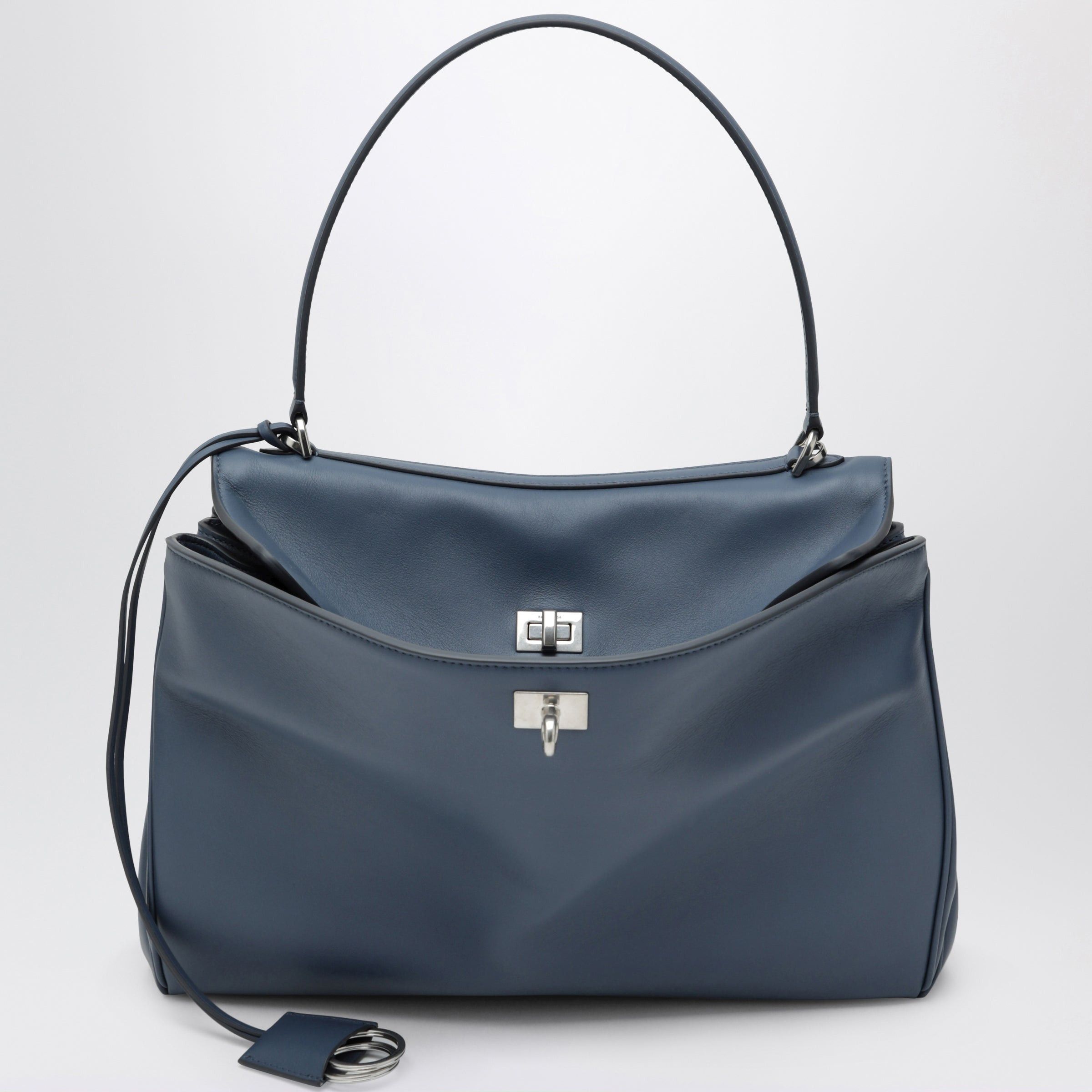 Balenciaga Balenciaga Rodeo Medium Light Blue Smooth Calfskin Bag Size ONE SIZE - 1 Thumbnail