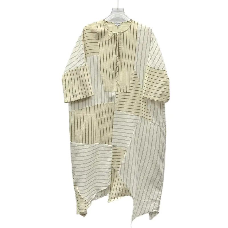 Loewe Loewe Color-Block Linen Dress in XS Size 0089 Size XS / US 0-2 / IT 36-38 - 1 Thumbnail