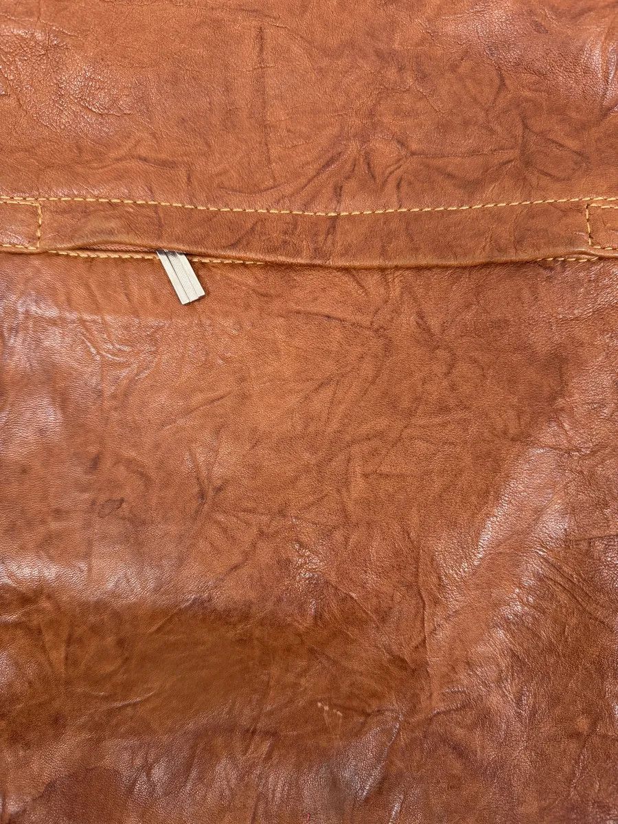 Dolce & Gabbana 2000s Dolce & Gabbana Brown Leather Goat Fur Handle Bag Size ONE SIZE - 6 Thumbnail