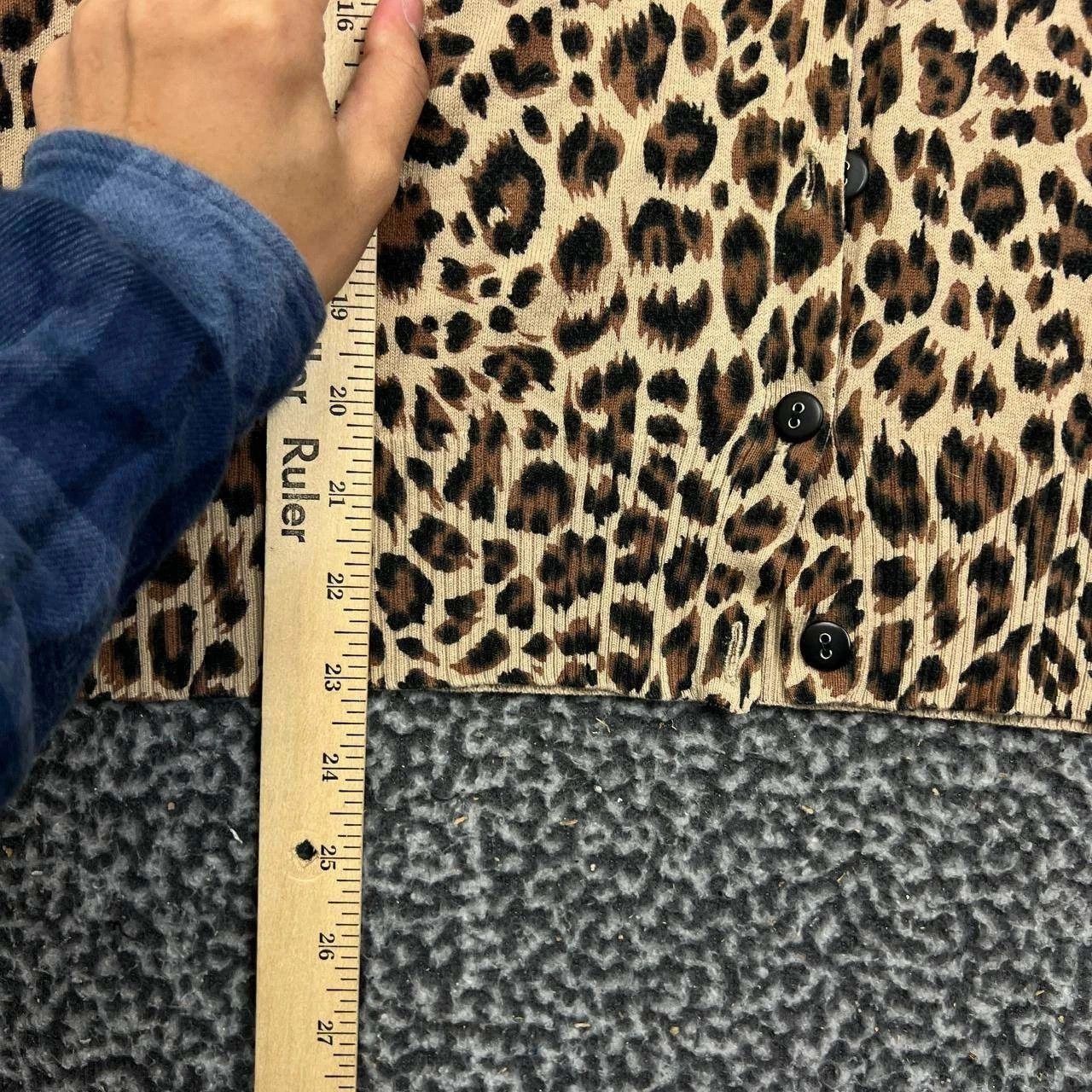 Apt. 9 Apt. 9 Sweater Cardigan Women Brown Leopard Button Up XL Size XL / US 12-14 / IT 48-50 - 3 Thumbnail