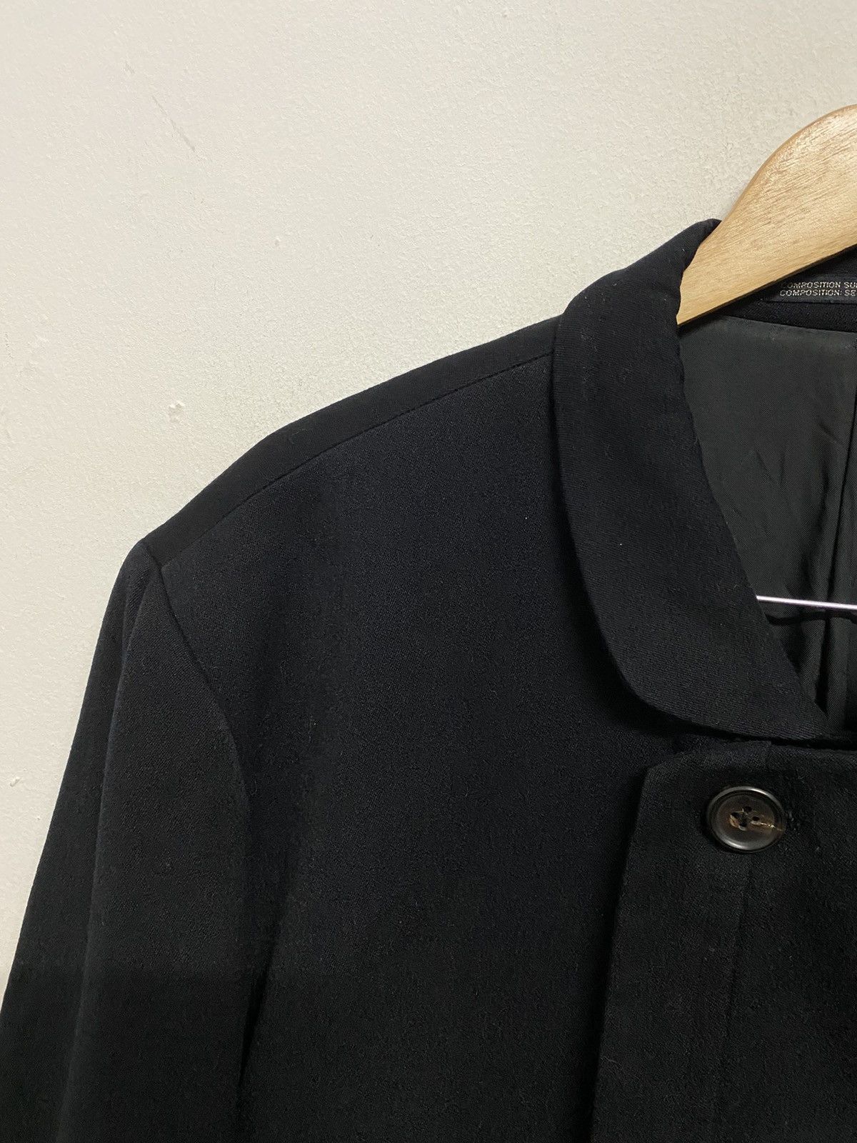 Yohji Yamamoto Yohji Yamamoto Signature Pour Homme A/W Wool Jacket Size US S / EU 44-46 / 1 - 5 Thumbnail
