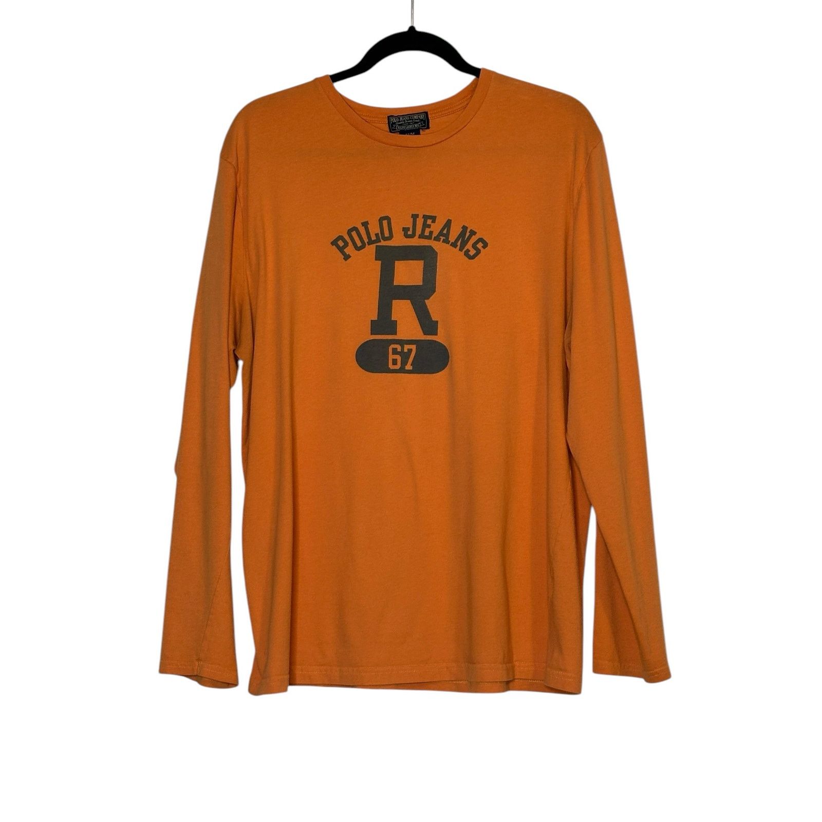 Polo Ralph Lauren Polo Jeans Company orange graphic long sleeves tee size M Size US M / EU 48-50 / 2 - 7 Thumbnail