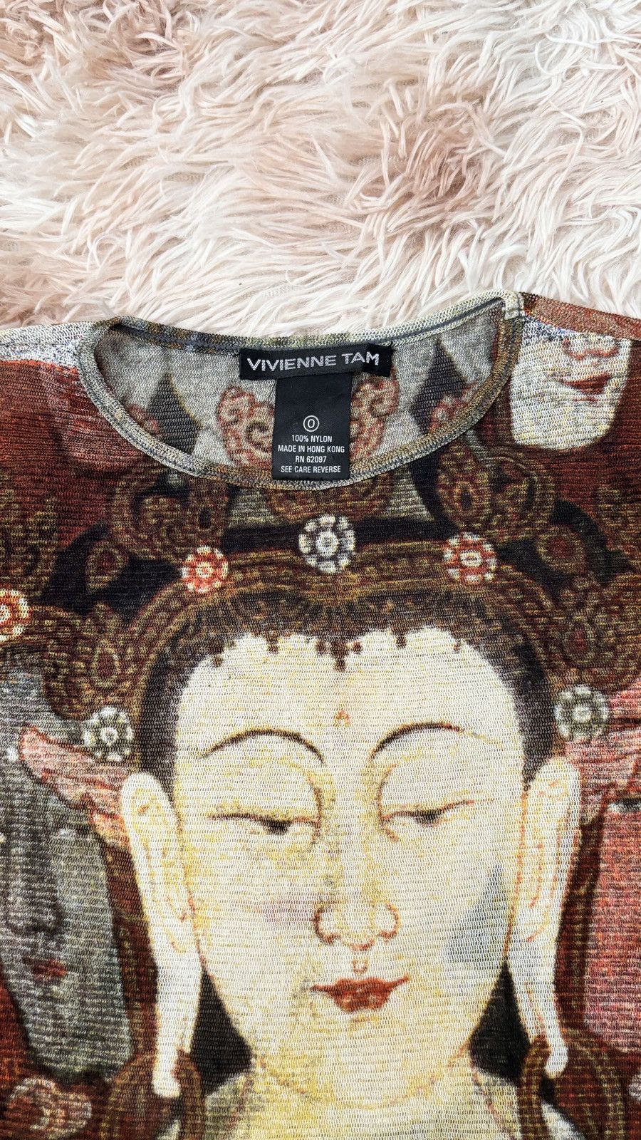 Japanese Brand × Vintage × Vivienne Tam Vintage Rare Vivienne Tam buddha Longsleeve Size XS / US 0-2 / IT 36-38 - 3 Thumbnail