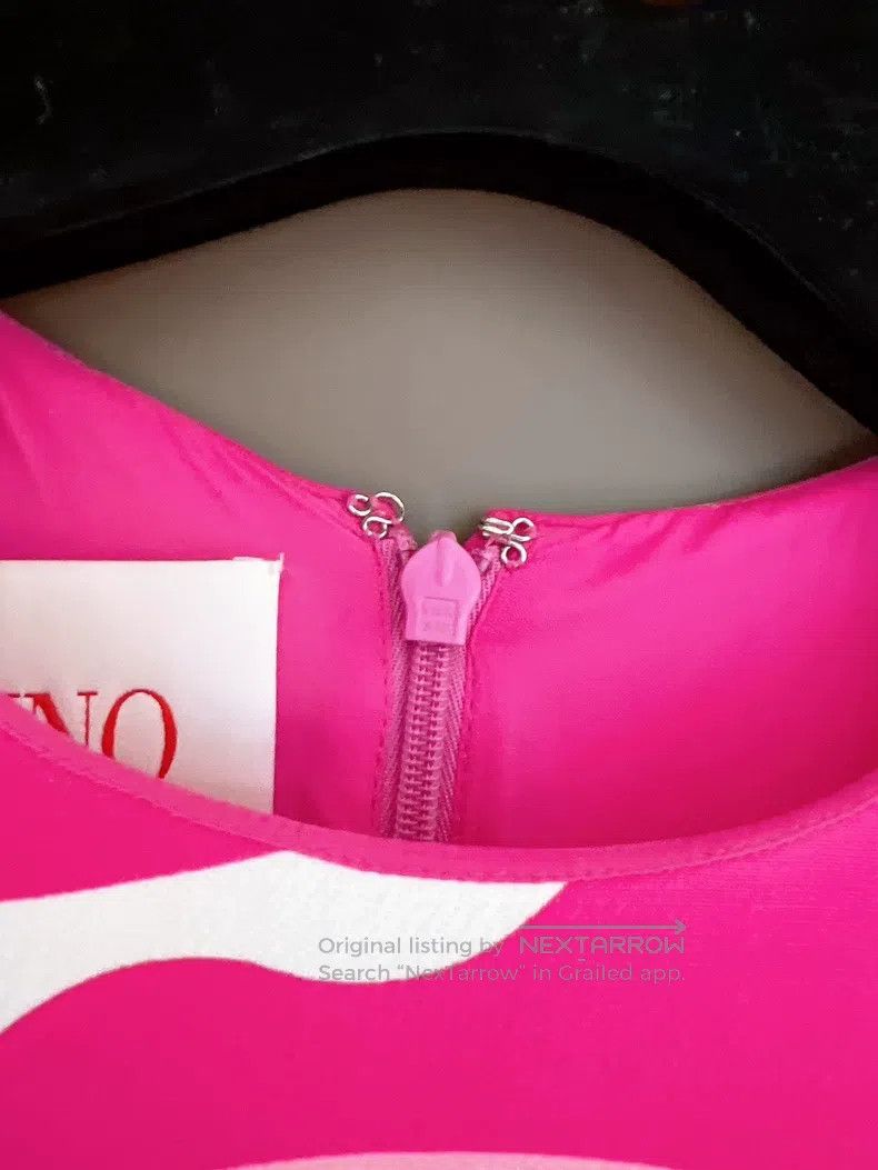 Valentino Valentino Pink and white color-blocked waist dress Size S / US 4 / IT 40 - 6 Thumbnail
