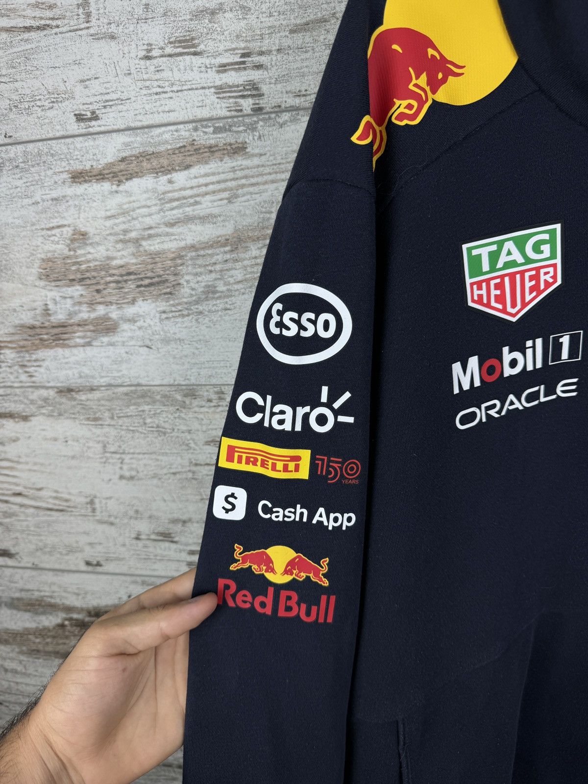 Puma × Red Bull Mens Vintage Puma Red Bull racing hoodie Mobil 1 jacket Size US XXL / EU 58 / 5 - 6 Thumbnail