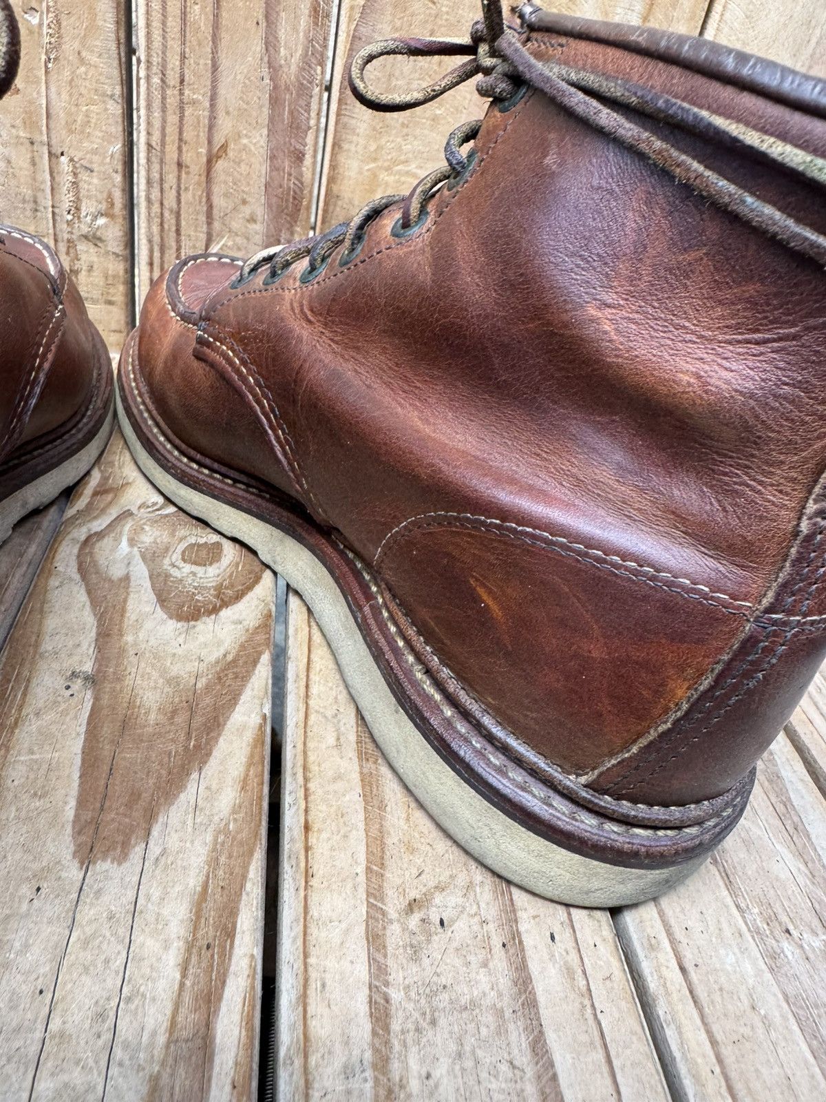 Red Wing Red Wing 1907 Copper Rough Brown Boots UK 7.5 D | EUR 41.5 Size US 8.5 / EU 41-42 - 13 Thumbnail