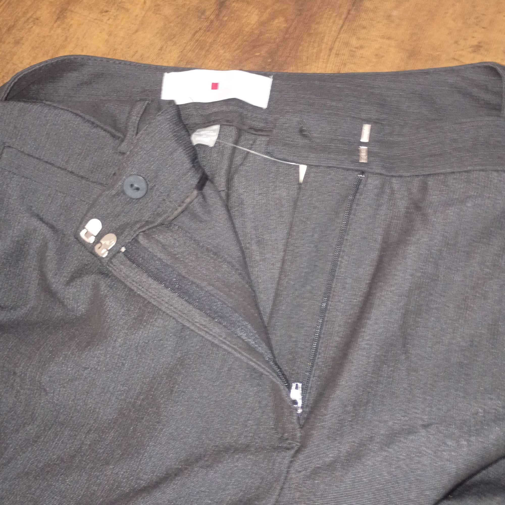 Avenue Avenue Studio Womens Petite Dress Pants Gray Size 26 Flat Fr Size 26" / US 2 / IT 38 - 6 Thumbnail