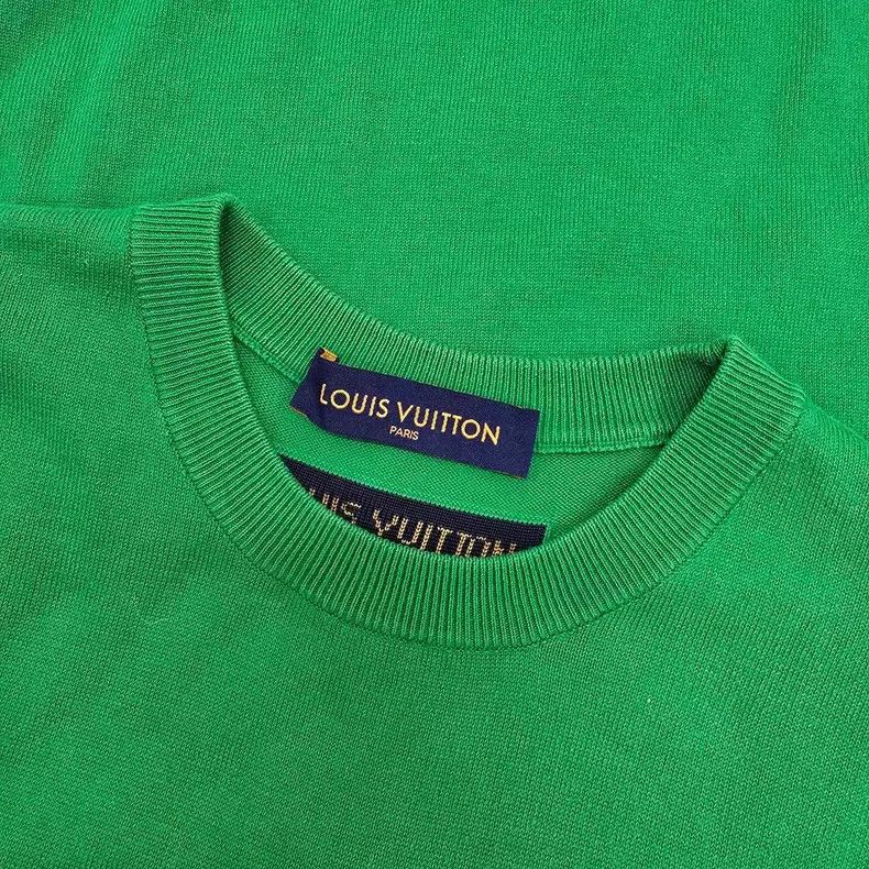 Louis Vuitton Louis Vuitton Green slogan knit short sleeves Size US M / EU 48-50 / 2 - 4 Thumbnail