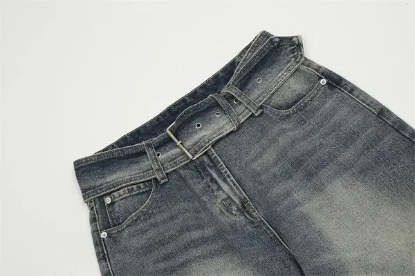 Japanese Brand Tomoko x Yuka Men's retro loose straight washed jeans Size US 32 / EU 48 - 4 Thumbnail