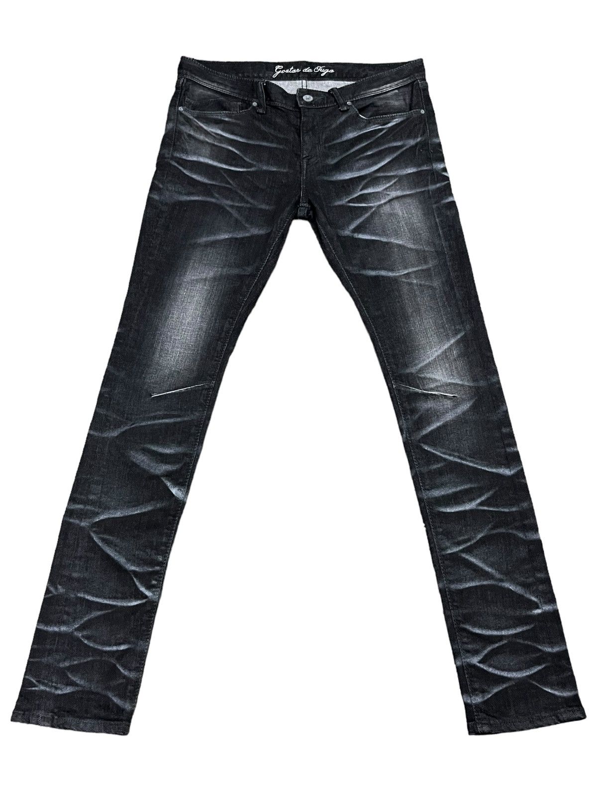 GOSTAR DE FUGA 💥GOSTAR DE FUGA Designer Punk Skinny Stretch Denim Size US 29 - 2 Thumbnail