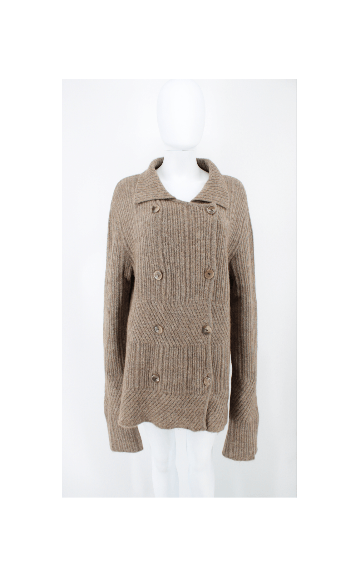 Ann Demeulemeester Ann D Artisanal Oversized Double-breasted Knit Size XS / US 0-2 / IT 36-38 - 1 Thumbnail