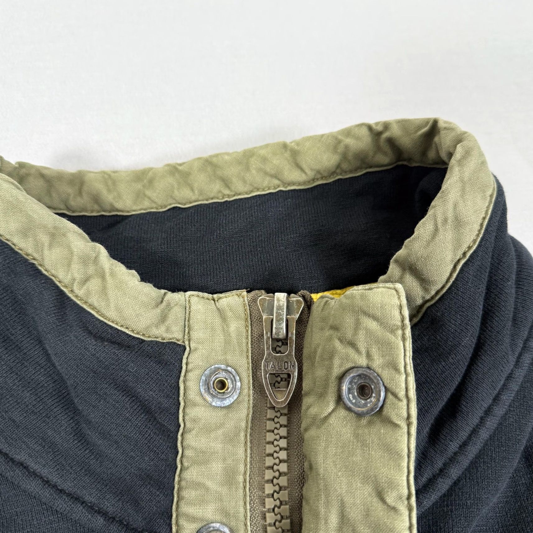 Polo Ralph Lauren VINTAGE Polo Ralph Lauren Sweatshirt Mens 2XL Black Mock Neck Snap Military Sweater Army Shirt Size US XXL / EU 58 / 5 - 4 Thumbnail