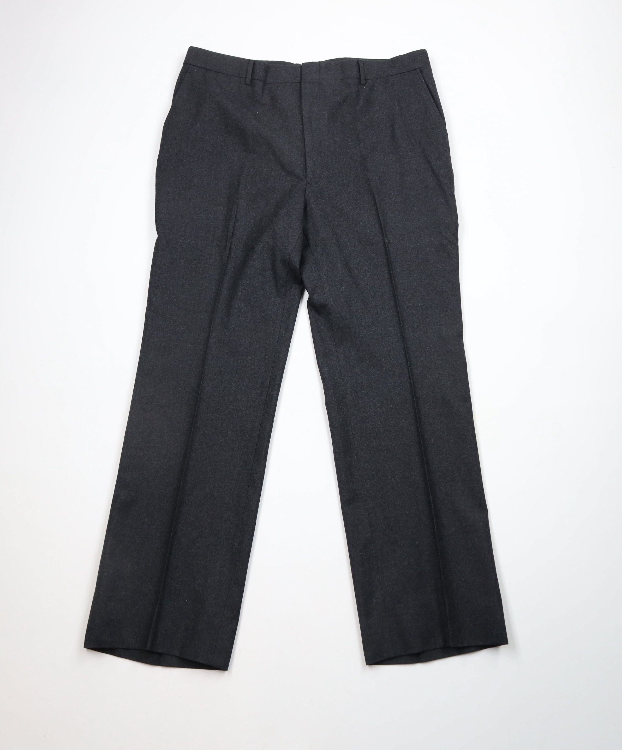 Saks Fifth Avenue × Vintage Vintage 70s Saks Fifth Avenue Wide Leg Pants Charcoal USA Size US 38 / EU 54 - 1 Thumbnail