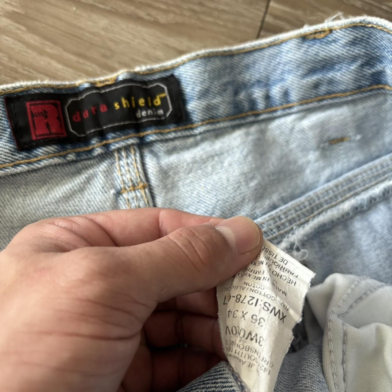Vintage Crazy Vintage Y2K/2000s Baggy Light Wash Skater Workwear Carpenter Denim Jeans! 34x33 Size US 34 / EU 50 - 8 Thumbnail