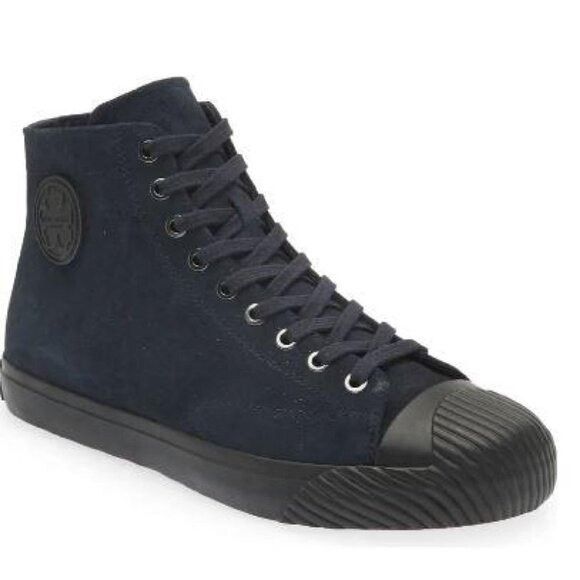 Ted Baker Ted Baker London Mens Blue Suede Lace Up High Top Sneakers S Size US 9 / EU 42 - 1 Thumbnail