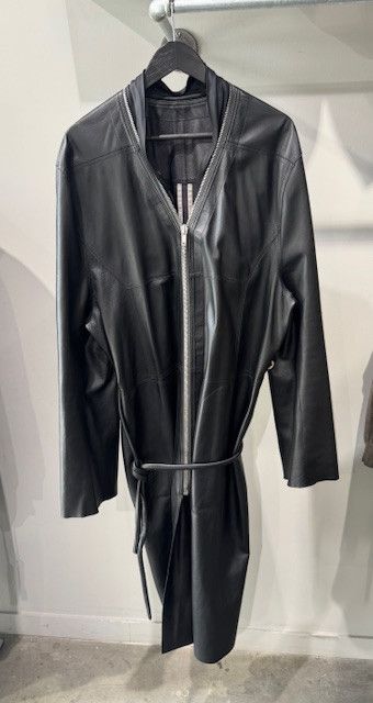 Rick Owens Drkshdw Rick Owens Klaus leather trenchcoat Size US XL / EU 56 / 4 - 1 Thumbnail