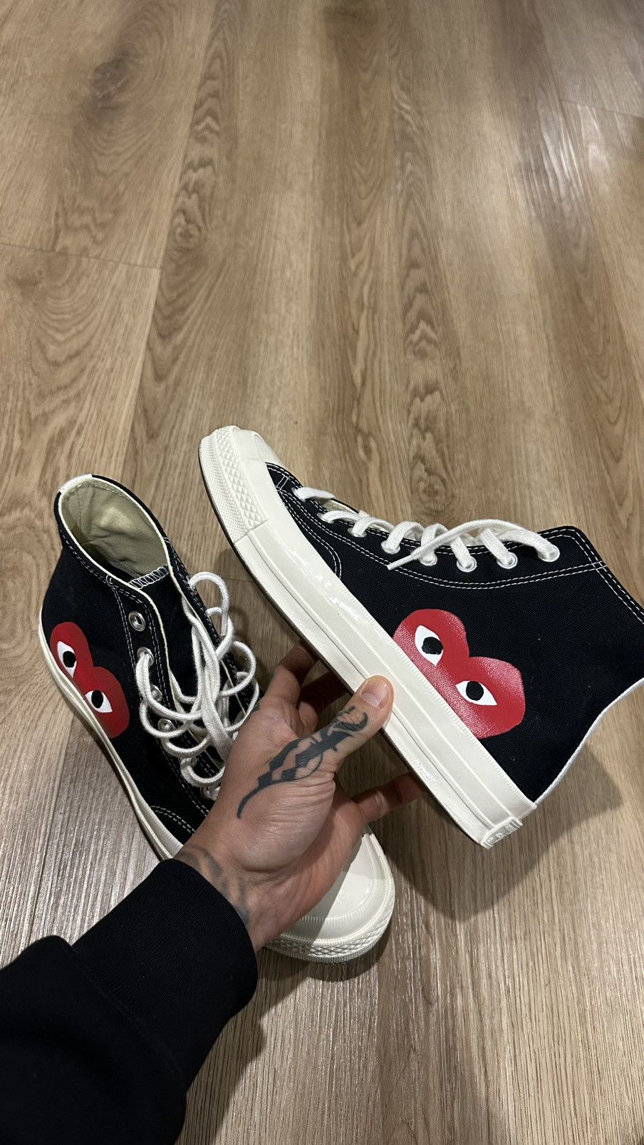 Comme des Garcons Hi Top CDG Chucks Size US 8 / EU 41 - 4 Thumbnail