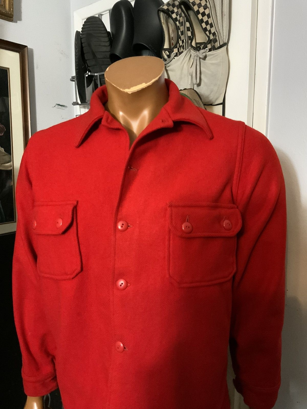 Vintage Vintage BSA Boy Scouts Wool Uniform Shacket Shirt Jacket Size US S / EU 44-46 / 1 - 13 Thumbnail