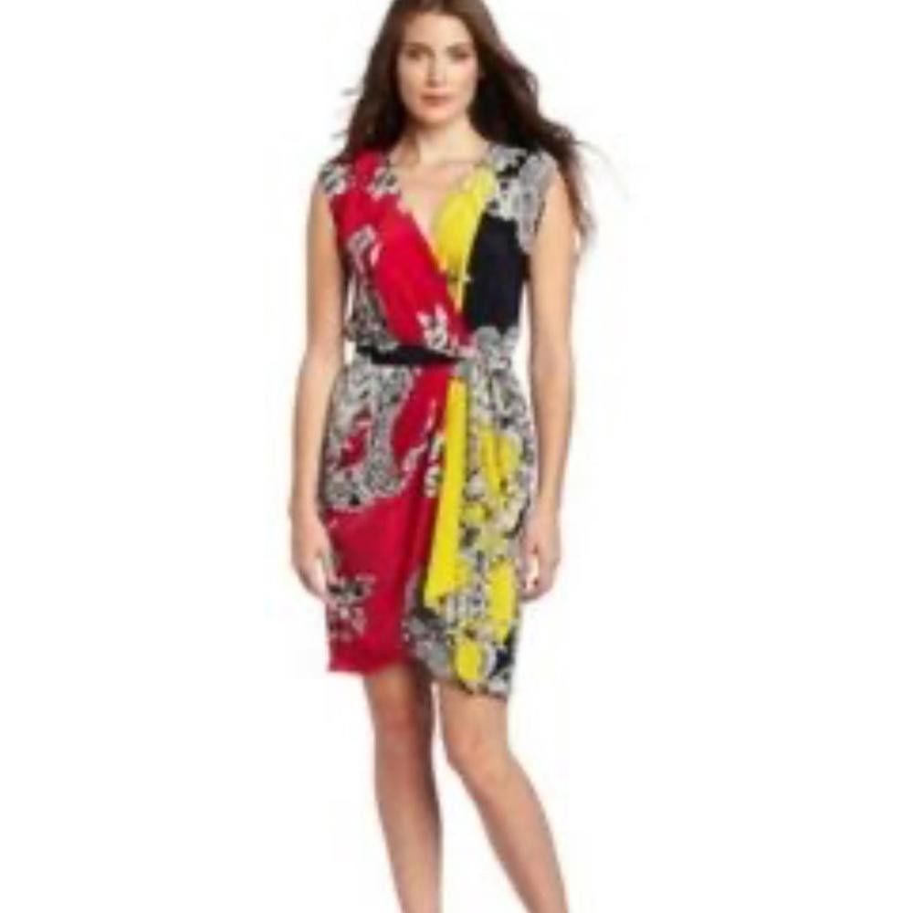 Designer Yoana Baraschi l Multicolored Floral Sheath Dress 6 Size M / US 6-8 / IT 42-44 - 1 Thumbnail