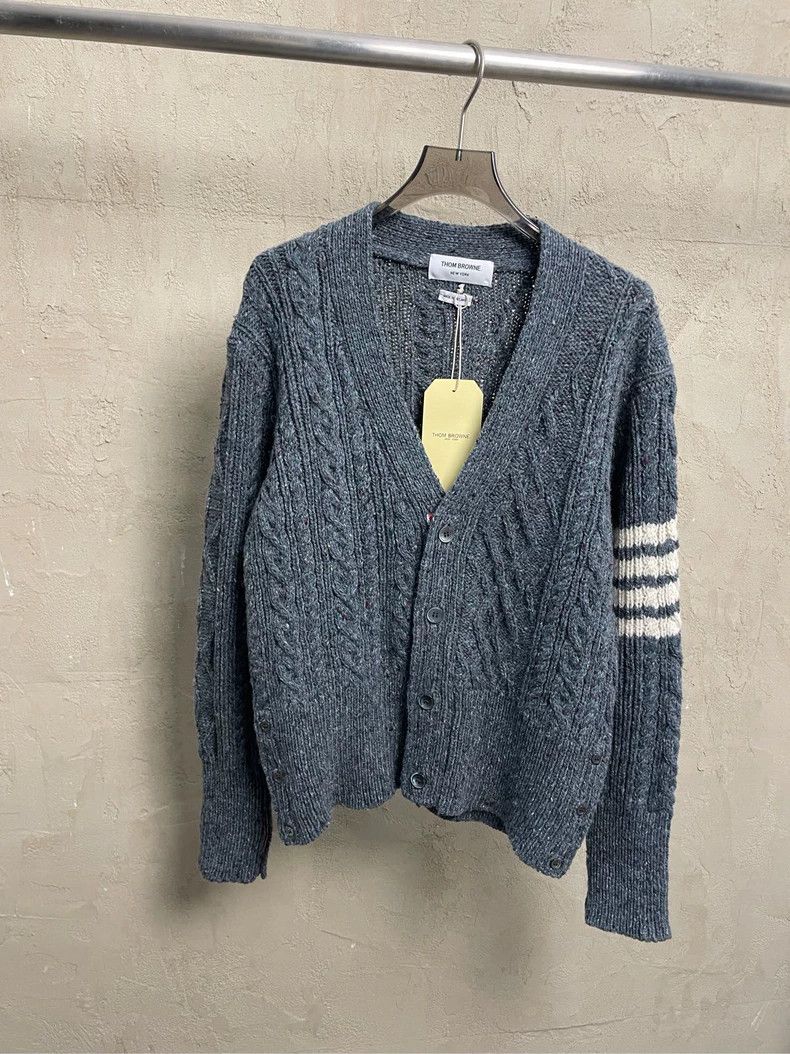Thom Browne Thom browne Blue-green four-striped wool horsehair blended Size US M / EU 48-50 / 2 - 1 Thumbnail